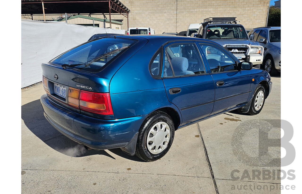 2/1999 Toyota Corolla CSi SECA AE101R 5d Liftback Blue 1.6L