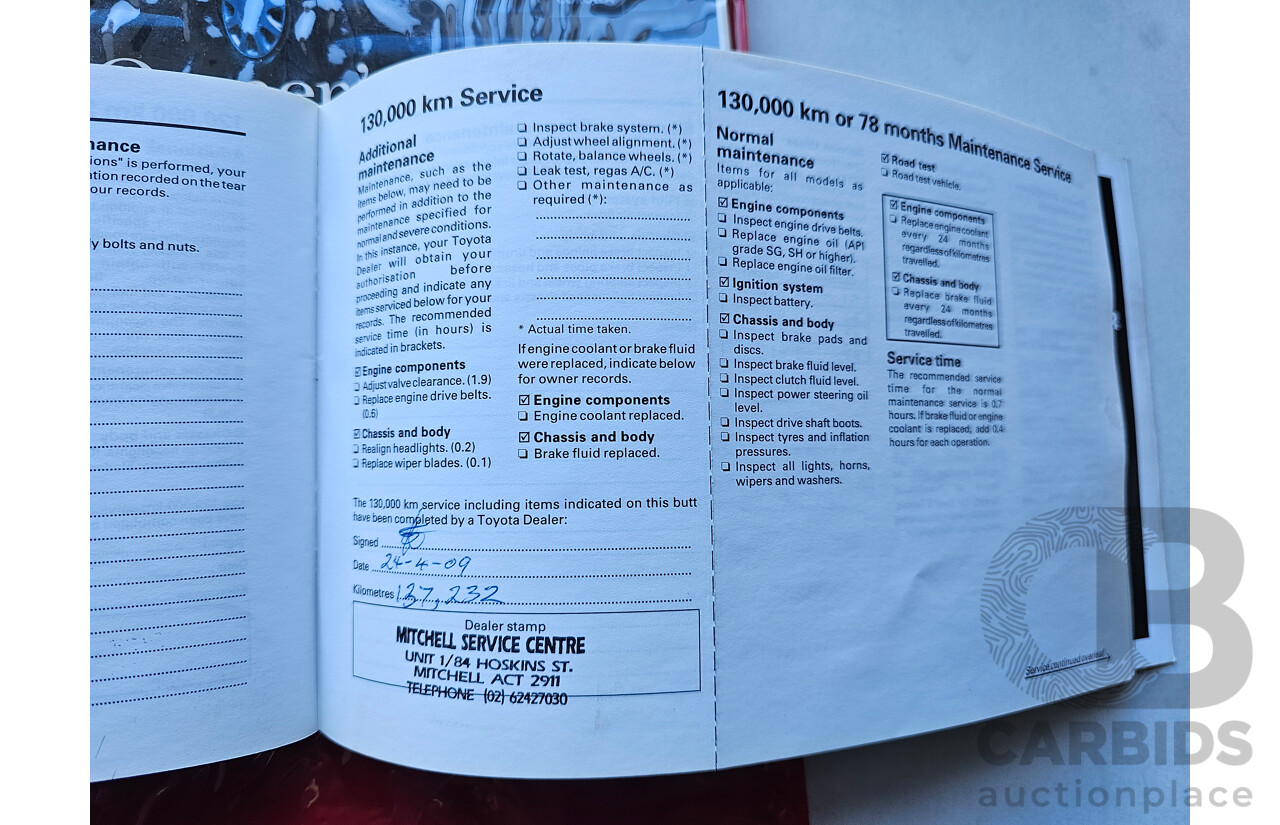 2/1999 Toyota Corolla CSi SECA AE101R 5d Liftback Blue 1.6L