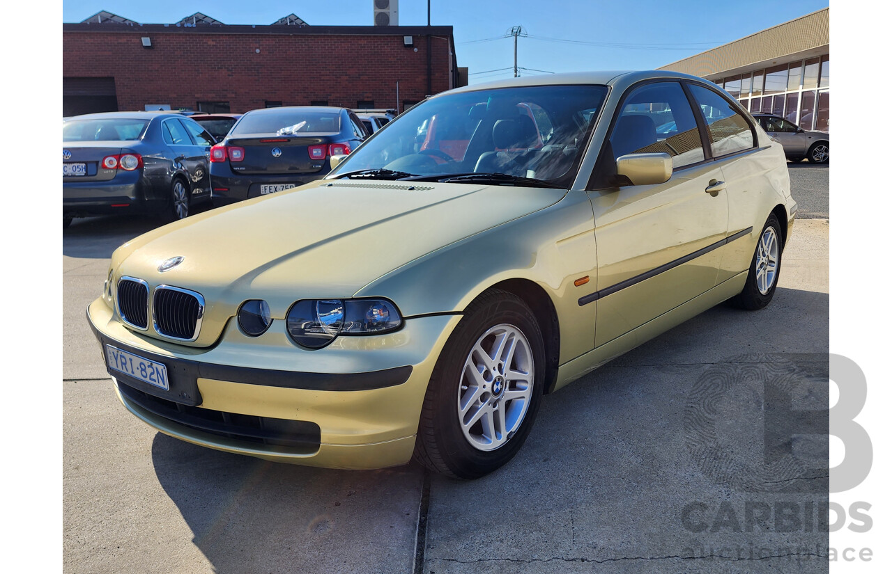 04/2002 Bmw 3 16ti RWD E46 3D Hatchback Gold 1.8L