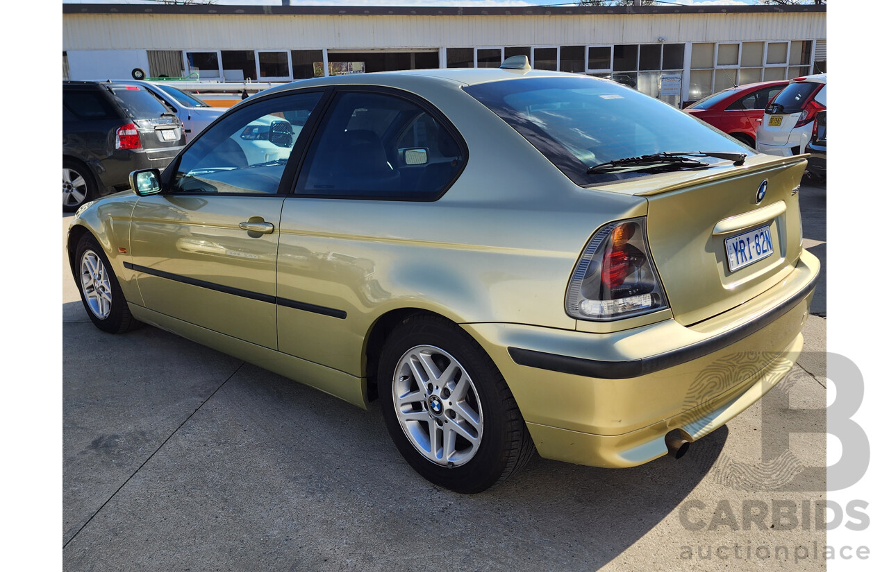 04/2002 Bmw 3 16ti RWD E46 3D Hatchback Gold 1.8L