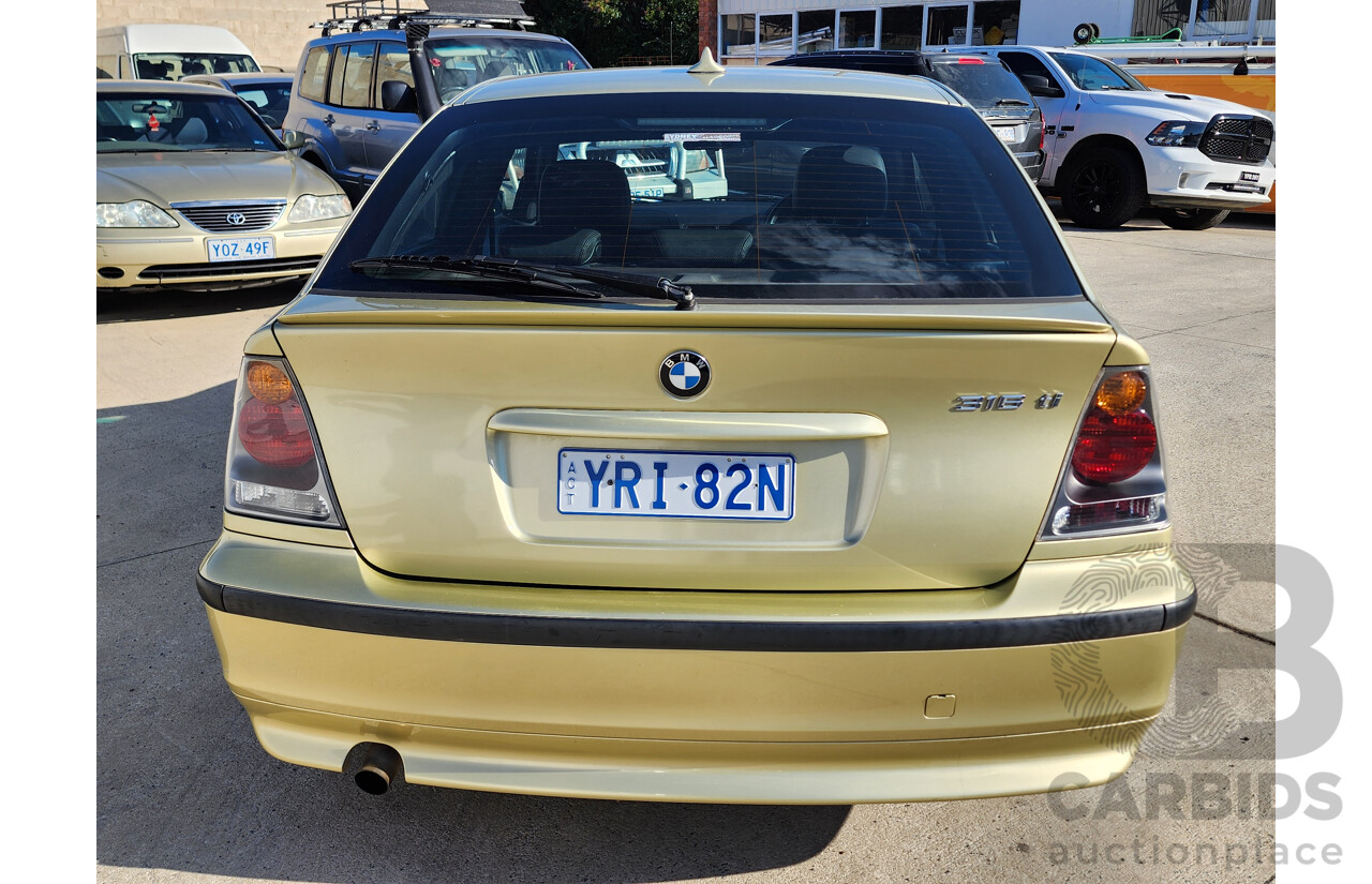 04/2002 Bmw 3 16ti RWD E46 3D Hatchback Gold 1.8L