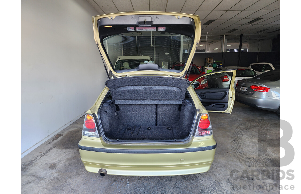 04/2002 Bmw 3 16ti RWD E46 3D Hatchback Gold 1.8L