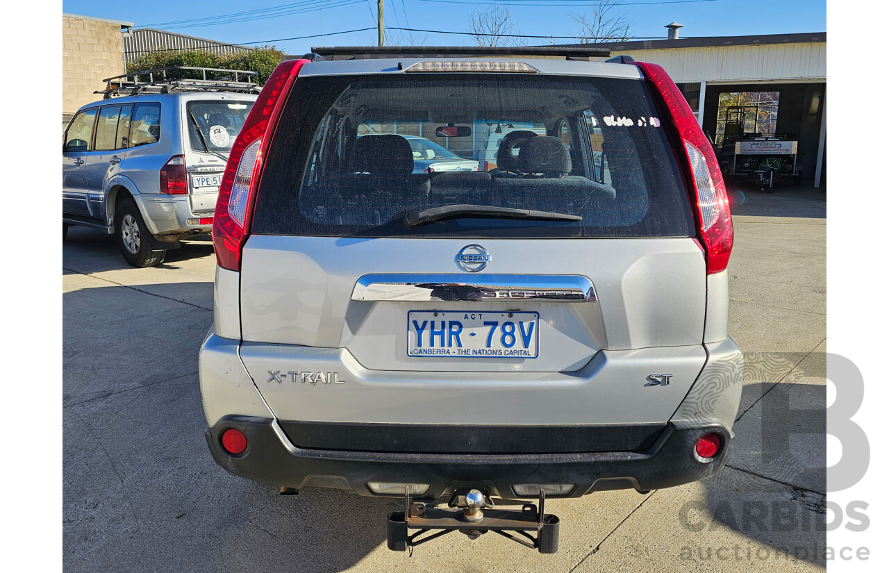 8/2011 Nissan X-Trail ST (fwd) T31 MY11 4d Wagon Silver 2.0L