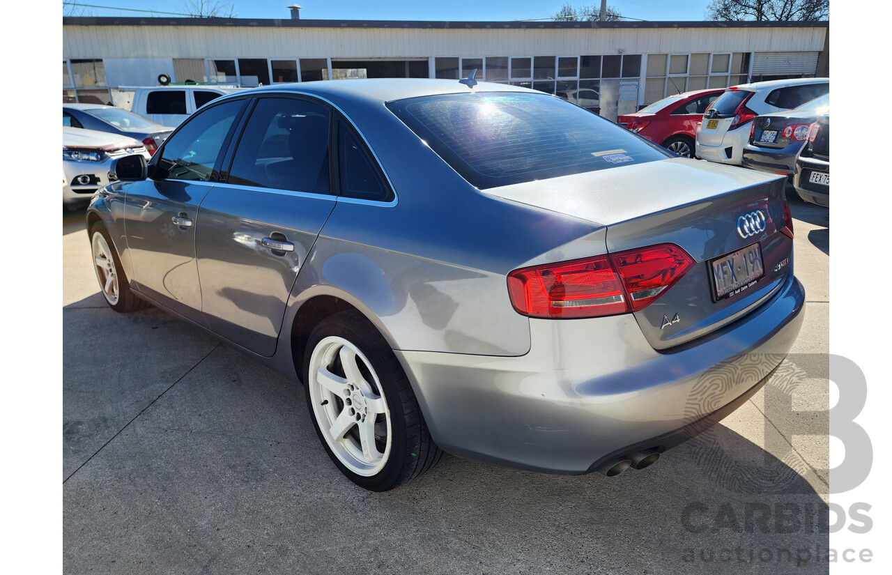 09/2009 Audi A4 2.0 TDI FWD B8 (8K) 4D Sedan Grey 2.0L
