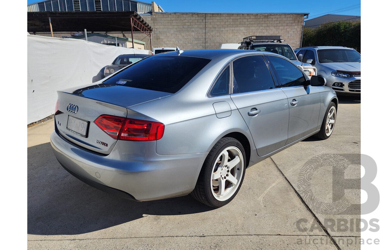 09/2009 Audi A4 2.0 TDI FWD B8 (8K) 4D Sedan Grey 2.0L