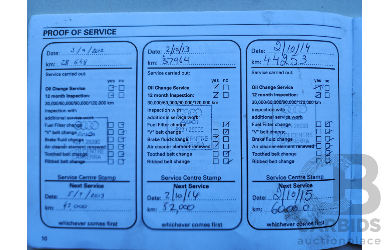 09/2009 Audi A4 2.0 TDI FWD B8 (8K) 4D Sedan Grey 2.0L