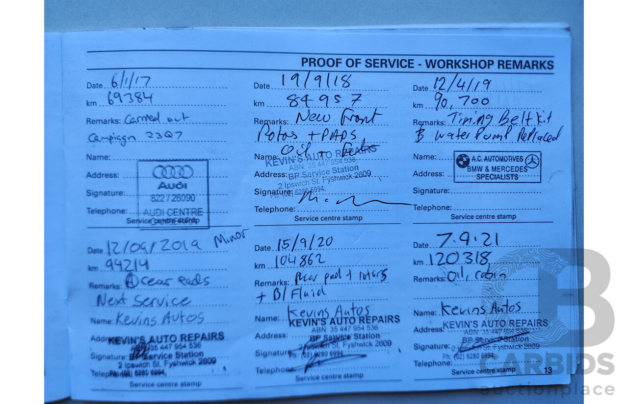 09/2009 Audi A4 2.0 TDI FWD B8 (8K) 4D Sedan Grey 2.0L