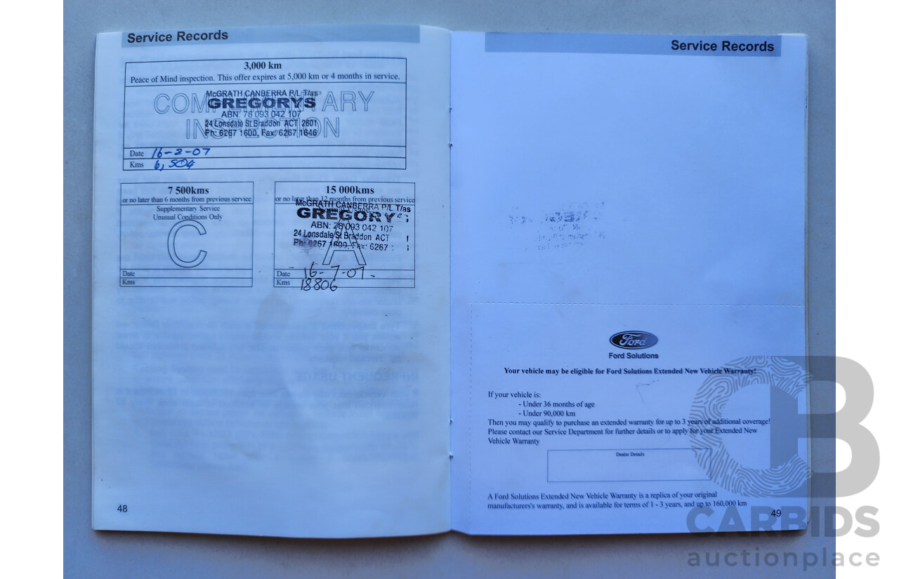 07/2006 Ford Territory TURBO (4x4) AWD SY 4D Wagon Grey 4.0L