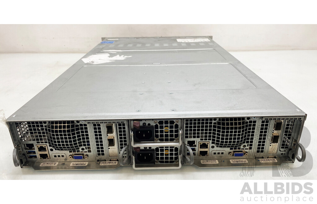 Nutanix (NXS2U2NL12G500) 2RU Dual-Node Server W/ 2x Dual Intel Xeon (2690 V4) 2.60GHz-3.50GHz 14-Core CPU & 128GB DDR4 RAM Nodes