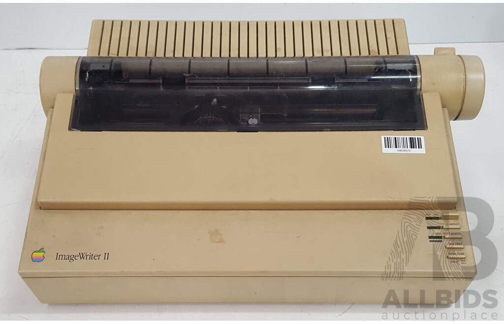 Apple ImageWriter II Dot Matrix Printer