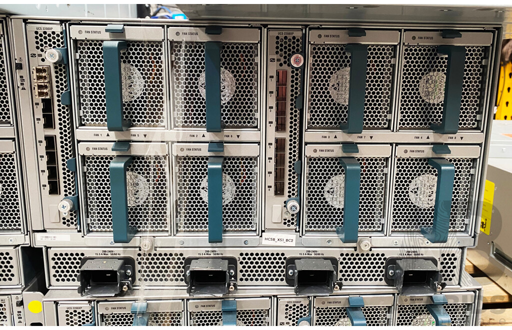 Cisco (UCS 5108) Server Chassis W/ 5x Cisco Intel Xeon Blade Servers