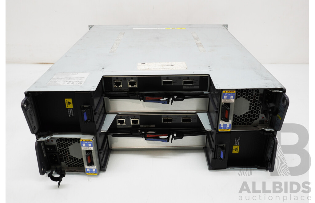 NetApp (NAJ-0801) DS4246 24-Bay 4RU Hard Drive Array W/ SAS Controller Modules & 88TB Storage