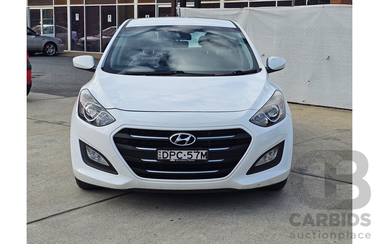 02/2016 Hyundai I30 ACTIVE 1.6 CRDi FWD GD4 SERIES 2 UPDATE 5D Hatchback White 1.6L