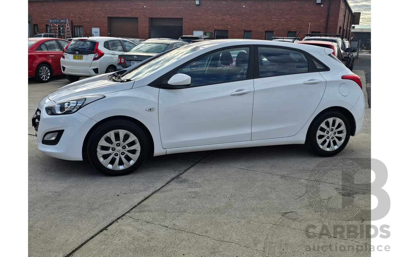 02/2016 Hyundai I30 ACTIVE 1.6 CRDi FWD GD4 SERIES 2 UPDATE 5D Hatchback White 1.6L