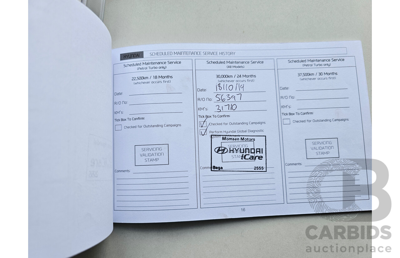 02/2016 Hyundai I30 ACTIVE 1.6 CRDi FWD GD4 SERIES 2 UPDATE 5D Hatchback White 1.6L