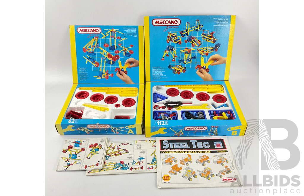Meccano Junior Sets ‘A’ and ‘B’ in Original Boxes