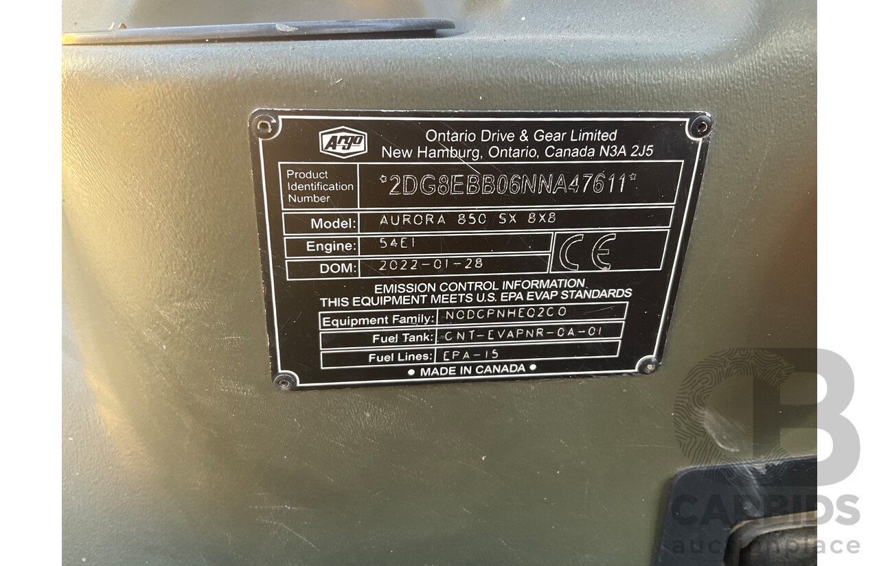 2022 Argo Aurora 850 SX 8x8