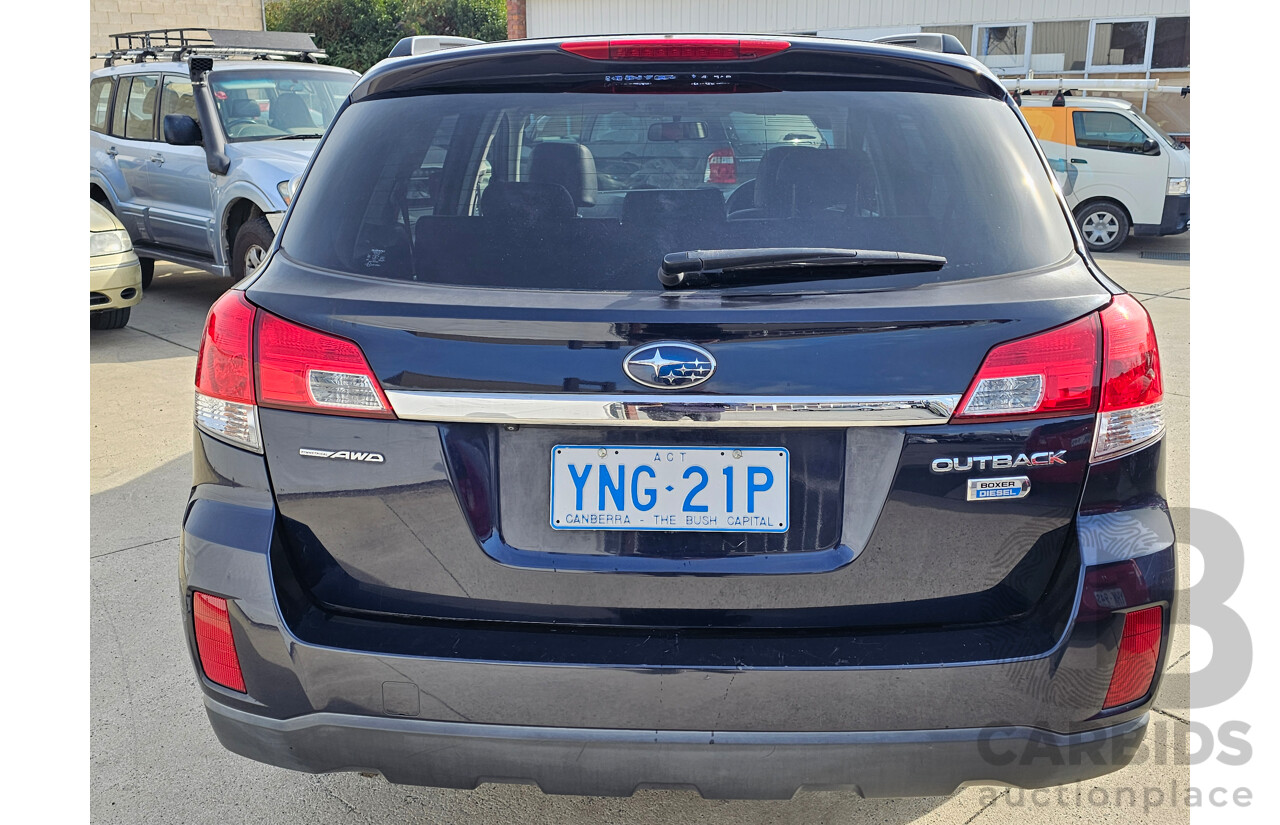 1/2013 Subaru Outback 2.0D Premium MY13 4d Wagon Blue 2.0L