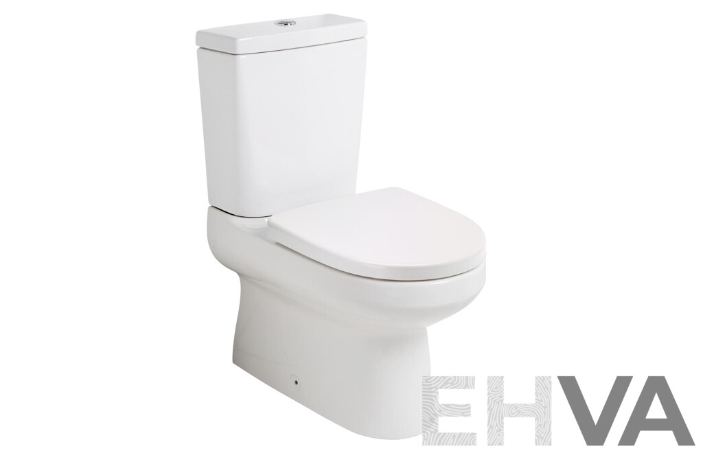 Porcher Cygnet Closed Coupled Toilet Suite - Brand New