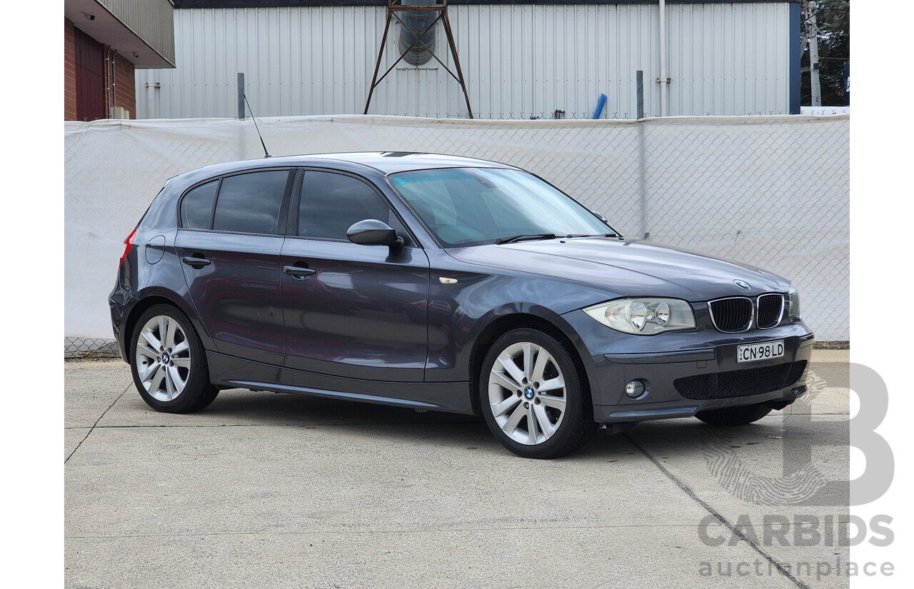 07/2005 Bmw 1 20i RWD E87 5D Hatchback Grey 2.0L