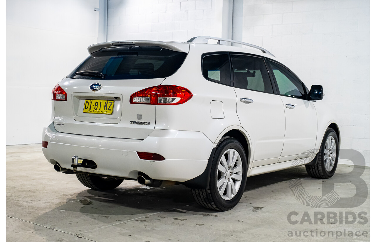 7/2013 Subaru Tribeca 3.6R Premium (AWD) MY13 4d Wagon White 3.6L - 7 Seater