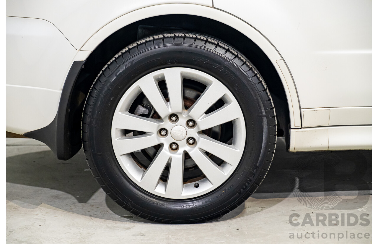 7/2013 Subaru Tribeca 3.6R Premium (AWD) MY13 4d Wagon White 3.6L - 7 Seater