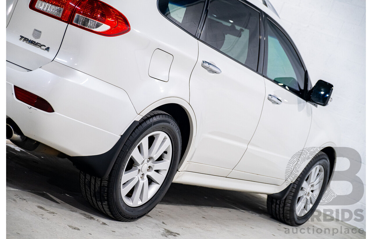 7/2013 Subaru Tribeca 3.6R Premium (AWD) MY13 4d Wagon White 3.6L - 7 Seater