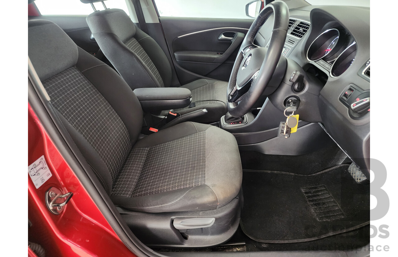 03/2016 Volkswagen Polo 81 TSI COMFORTLINE FWD 6R MY16 5D Hatchback Red 1.2L