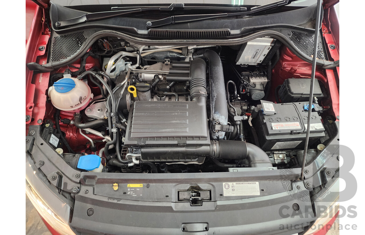 03/2016 Volkswagen Polo 81 TSI COMFORTLINE FWD 6R MY16 5D Hatchback Red 1.2L