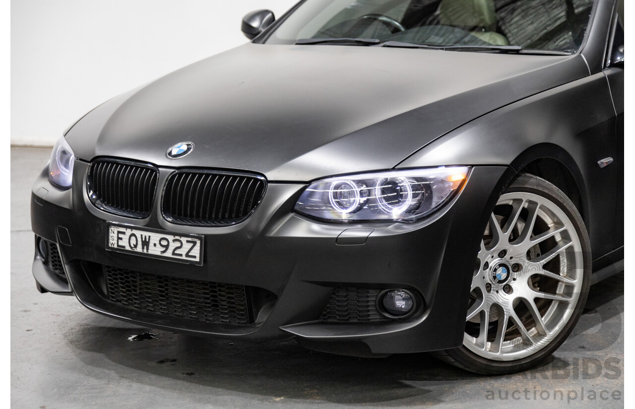 8/2010 BMW 335i M-Sport E92 MY10 2d Coupe Satin Black Wrap Turbo 3.0L