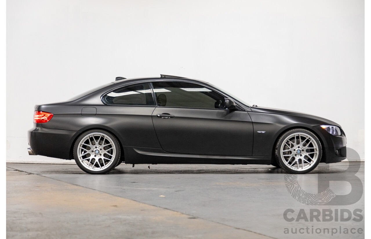 8/2010 BMW 335i M-Sport E92 MY10 2d Coupe Satin Black Wrap Turbo 3.0L