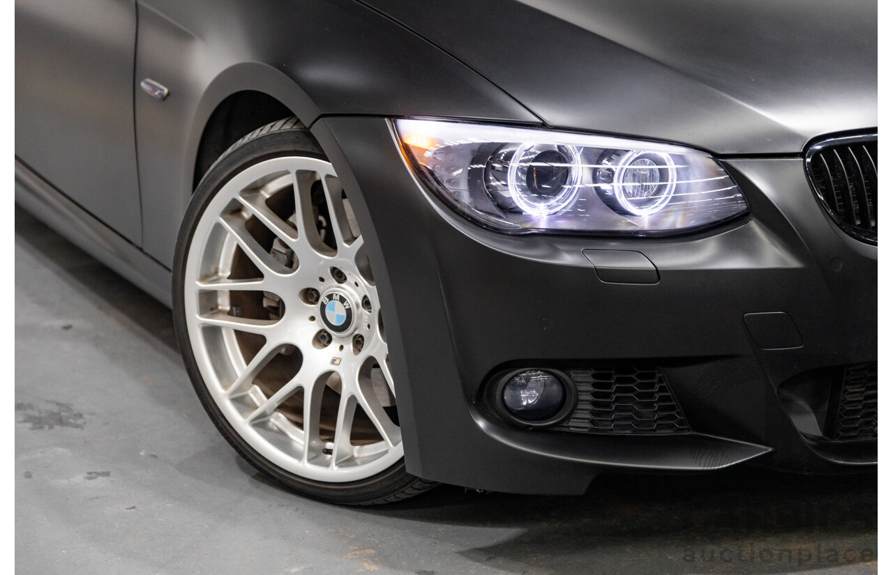 8/2010 BMW 335i M-Sport E92 MY10 2d Coupe Satin Black Wrap Turbo 3.0L