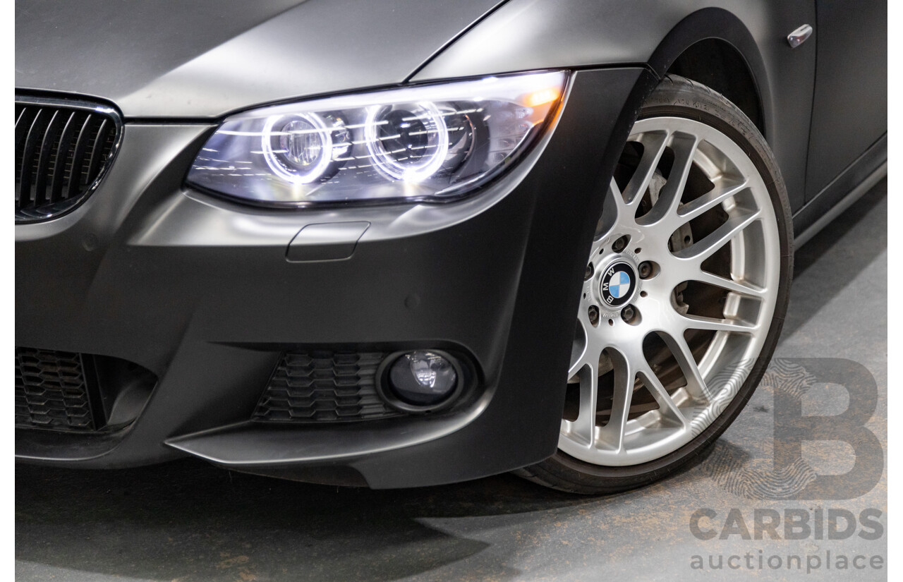 8/2010 BMW 335i M-Sport E92 MY10 2d Coupe Satin Black Wrap Turbo 3.0L