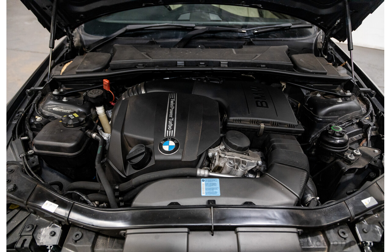 8/2010 BMW 335i M-Sport E92 MY10 2d Coupe Satin Black Wrap Turbo 3.0L