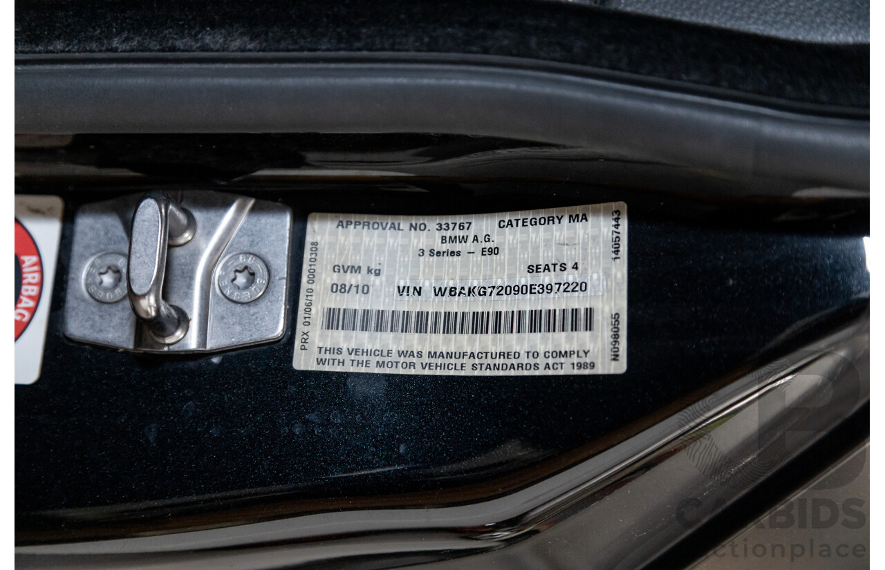 8/2010 BMW 335i M-Sport E92 MY10 2d Coupe Satin Black Wrap Turbo 3.0L