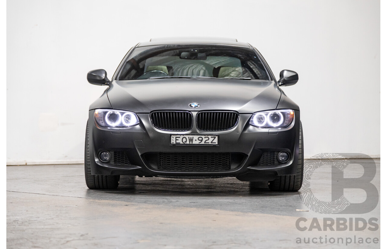 8/2010 BMW 335i M-Sport E92 MY10 2d Coupe Satin Black Wrap Turbo 3.0L