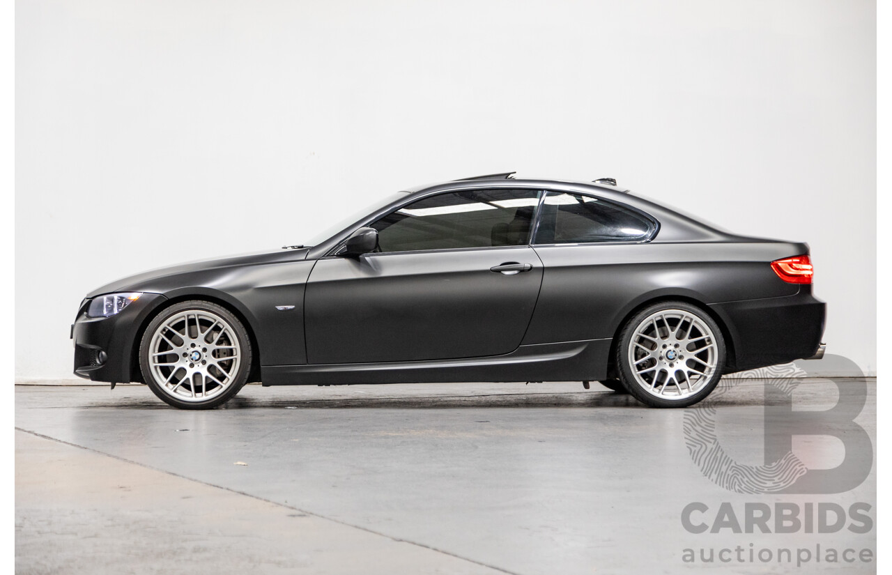 8/2010 BMW 335i M-Sport E92 MY10 2d Coupe Satin Black Wrap Turbo 3.0L