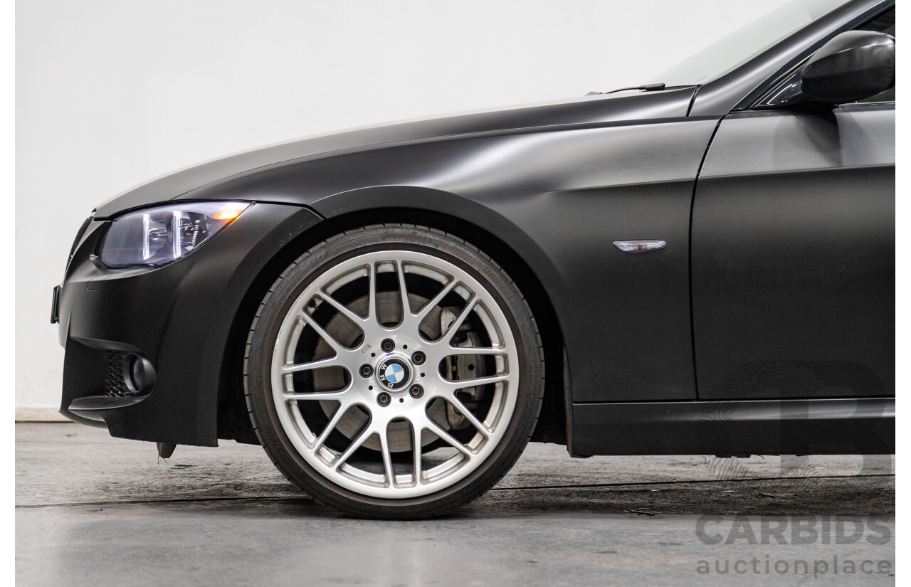 8/2010 BMW 335i M-Sport E92 MY10 2d Coupe Satin Black Wrap Turbo 3.0L