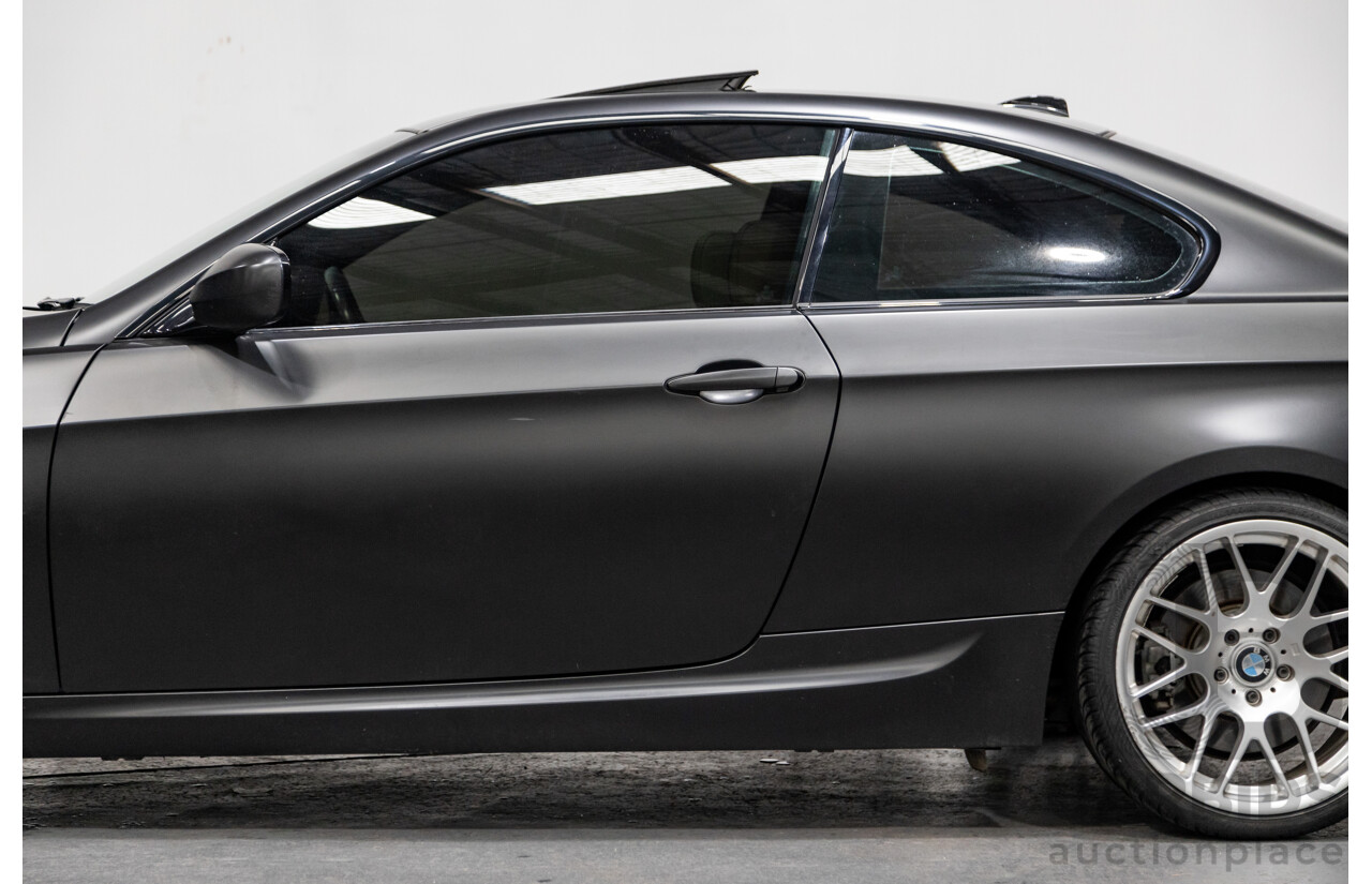 8/2010 BMW 335i M-Sport E92 MY10 2d Coupe Satin Black Wrap Turbo 3.0L
