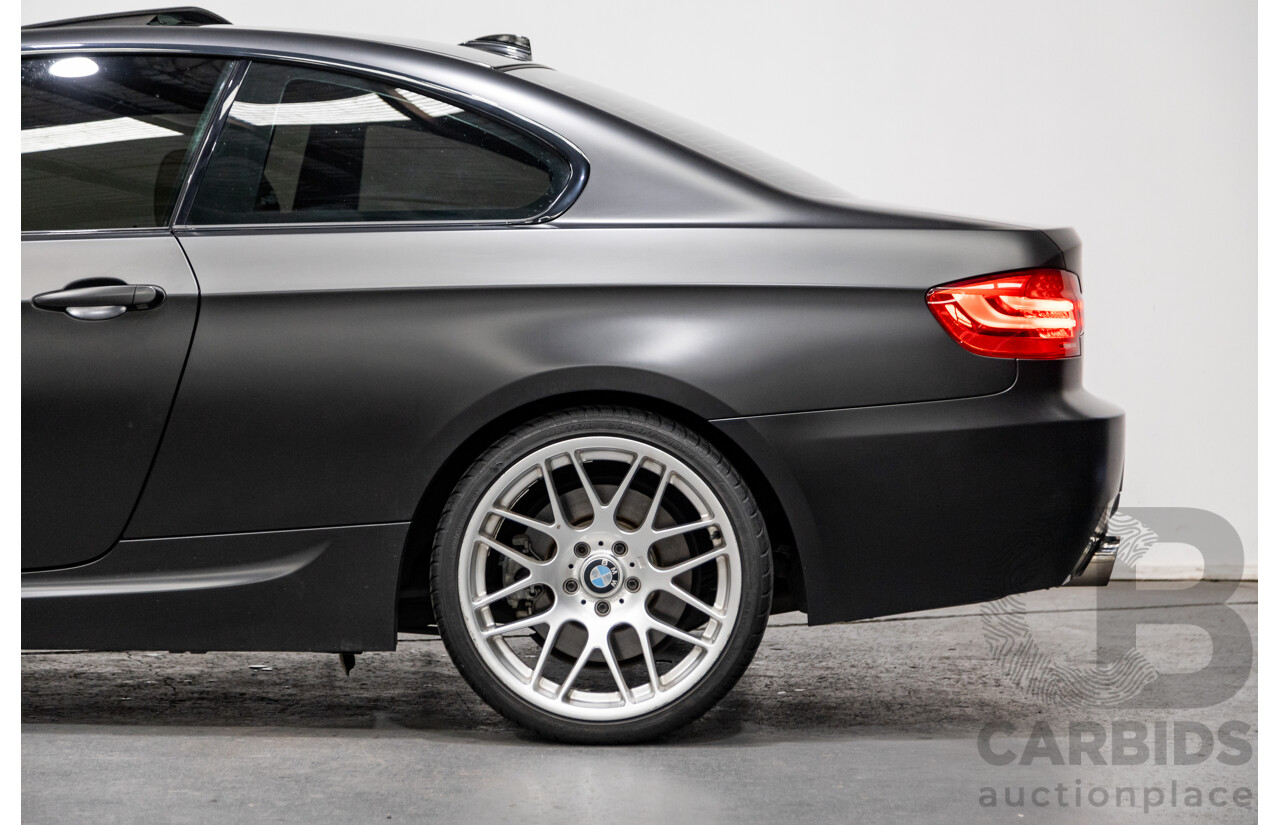 8/2010 BMW 335i M-Sport E92 MY10 2d Coupe Satin Black Wrap Turbo 3.0L