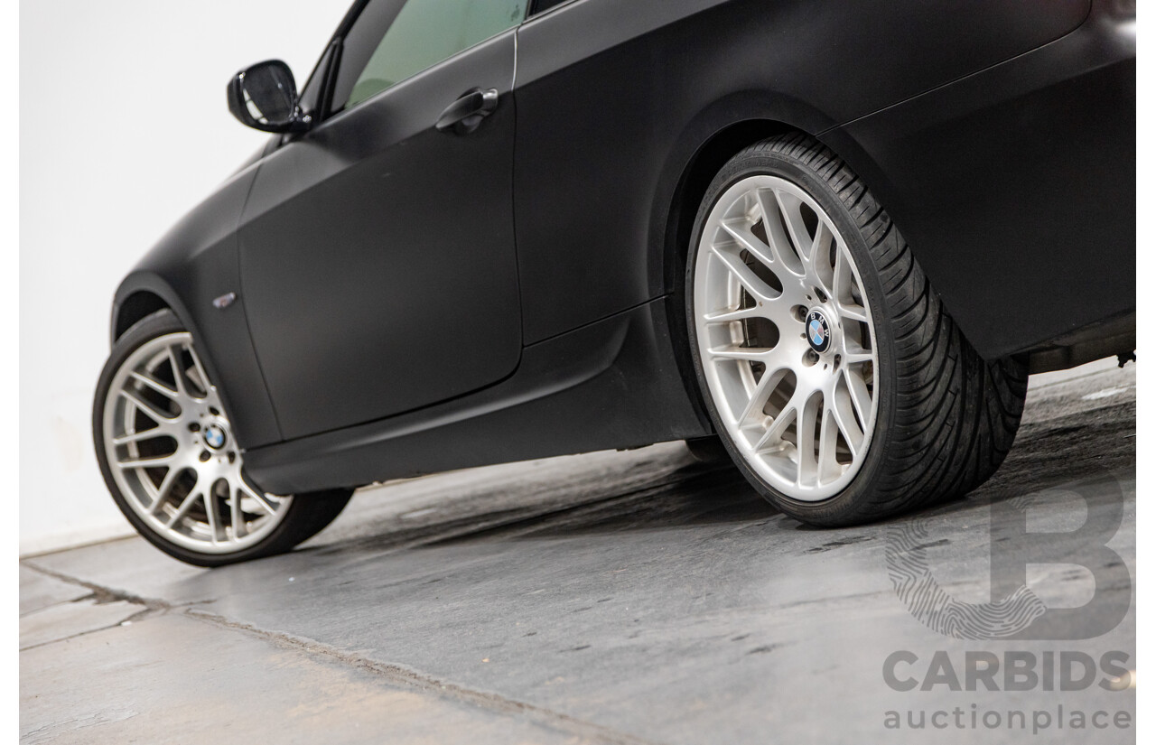 8/2010 BMW 335i M-Sport E92 MY10 2d Coupe Satin Black Wrap Turbo 3.0L