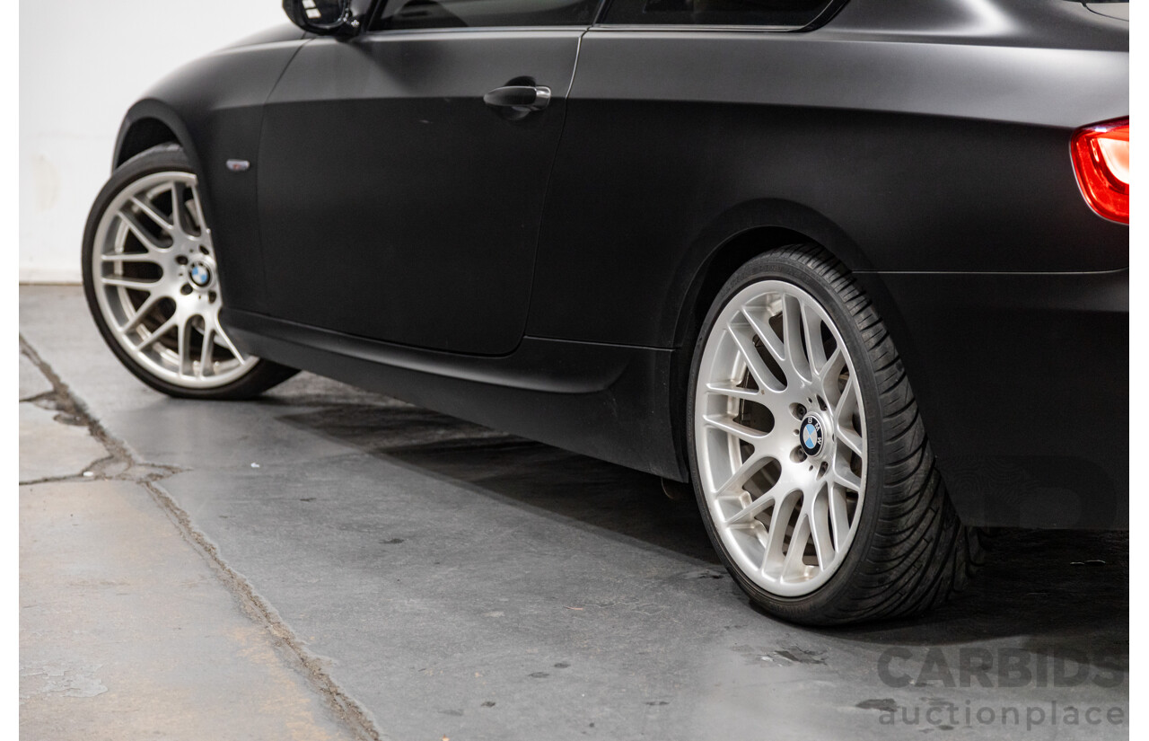 8/2010 BMW 335i M-Sport E92 MY10 2d Coupe Satin Black Wrap Turbo 3.0L