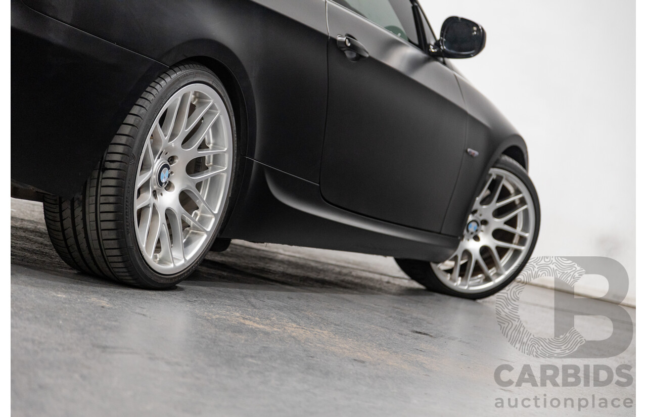 8/2010 BMW 335i M-Sport E92 MY10 2d Coupe Satin Black Wrap Turbo 3.0L