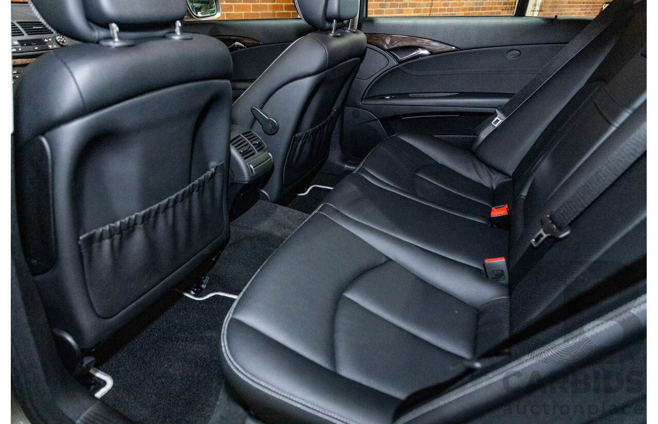 4/2009 Mercedes Benz E280 Sports Edition 211 MY07 Upgrade 4d Sedan Indium Grey Metallic V6 3.0L