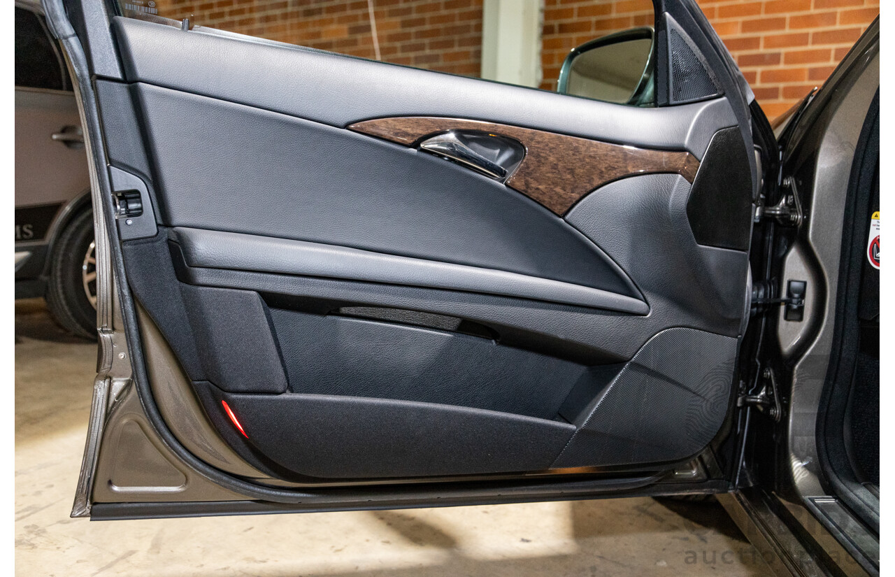 4/2009 Mercedes Benz E280 Sports Edition 211 MY07 Upgrade 4d Sedan Indium Grey Metallic V6 3.0L