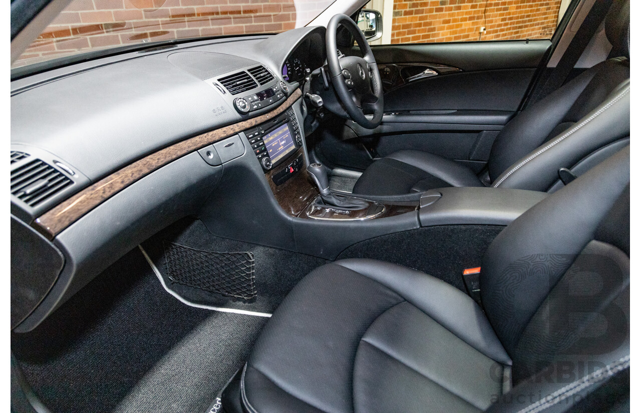 4/2009 Mercedes Benz E280 Sports Edition 211 MY07 Upgrade 4d Sedan Indium Grey Metallic V6 3.0L