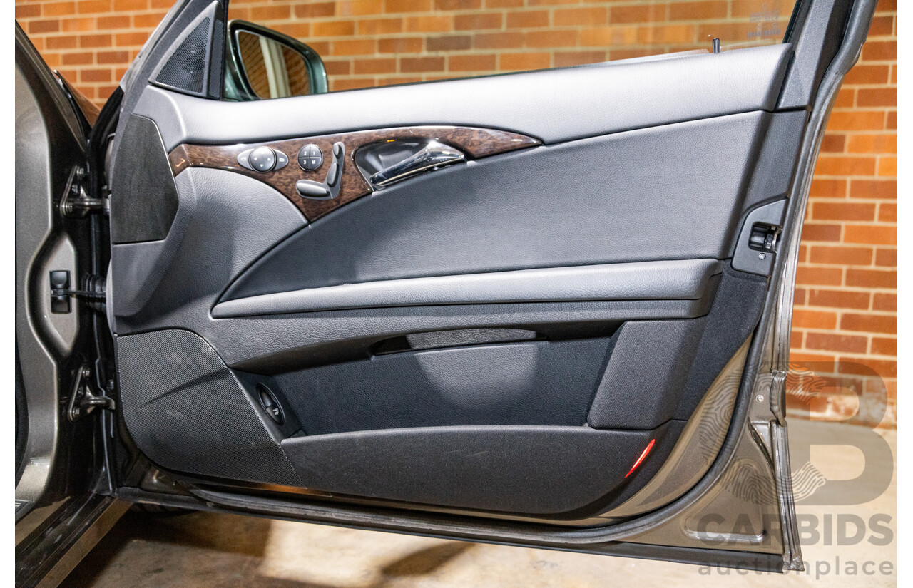 4/2009 Mercedes Benz E280 Sports Edition 211 MY07 Upgrade 4d Sedan Indium Grey Metallic V6 3.0L