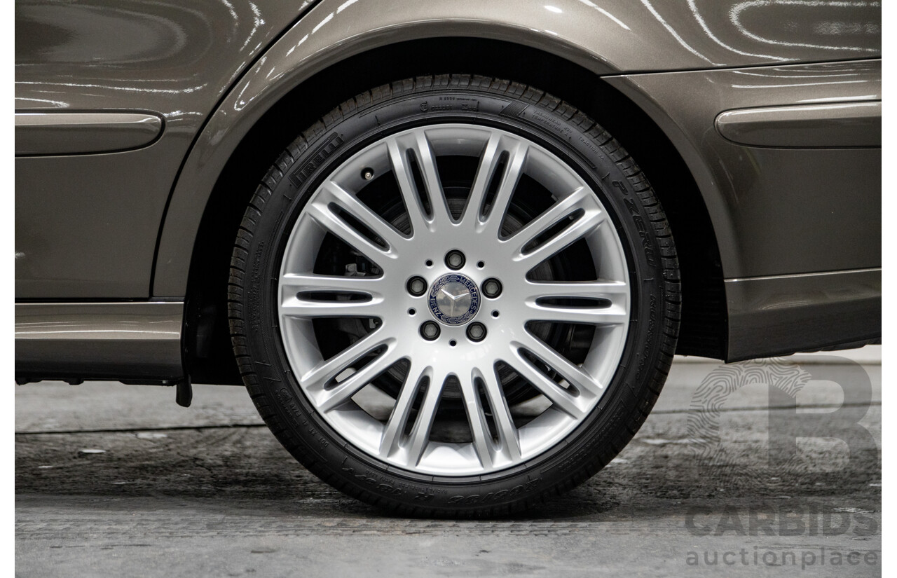 4/2009 Mercedes Benz E280 Sports Edition 211 MY07 Upgrade 4d Sedan Indium Grey Metallic V6 3.0L