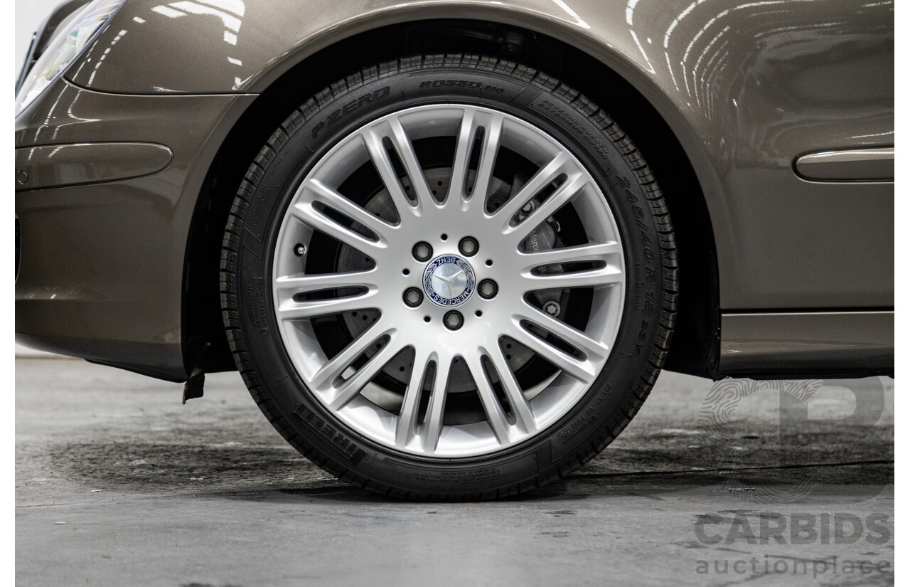 4/2009 Mercedes Benz E280 Sports Edition 211 MY07 Upgrade 4d Sedan Indium Grey Metallic V6 3.0L