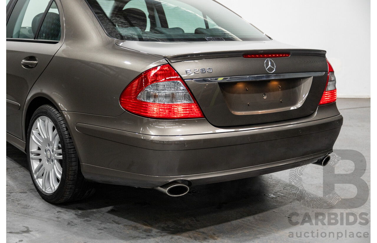 4/2009 Mercedes Benz E280 Sports Edition 211 MY07 Upgrade 4d Sedan Indium Grey Metallic V6 3.0L